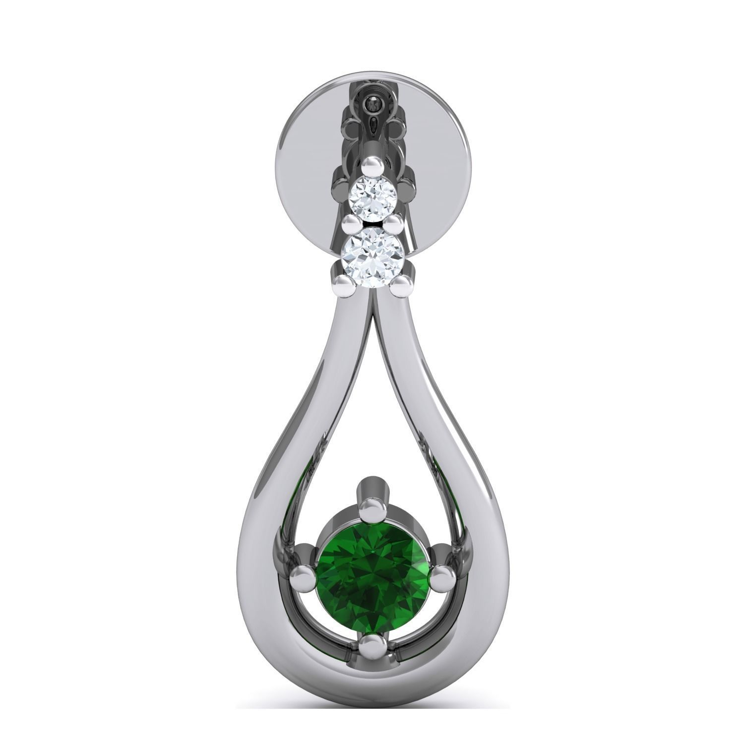 Women Ring Earrings Pendant set 3dm stl 3mf glb render details 3D print model_16