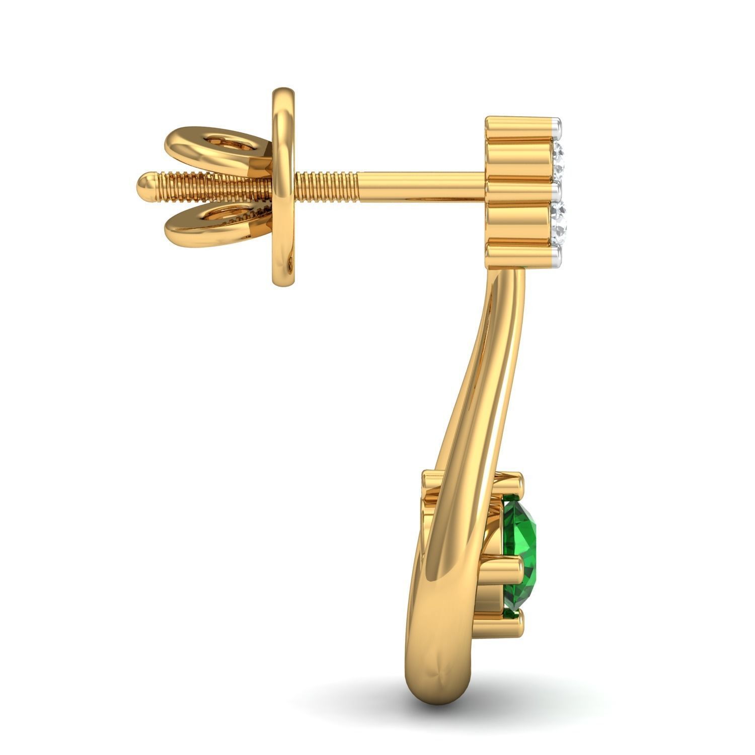 Women Ring Earrings Pendant set 3dm stl 3mf glb render details 3D print model_17