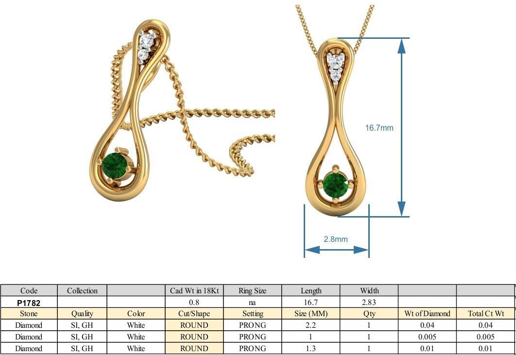 Women Ring Earrings Pendant set 3dm stl 3mf glb render details 3D print model_11