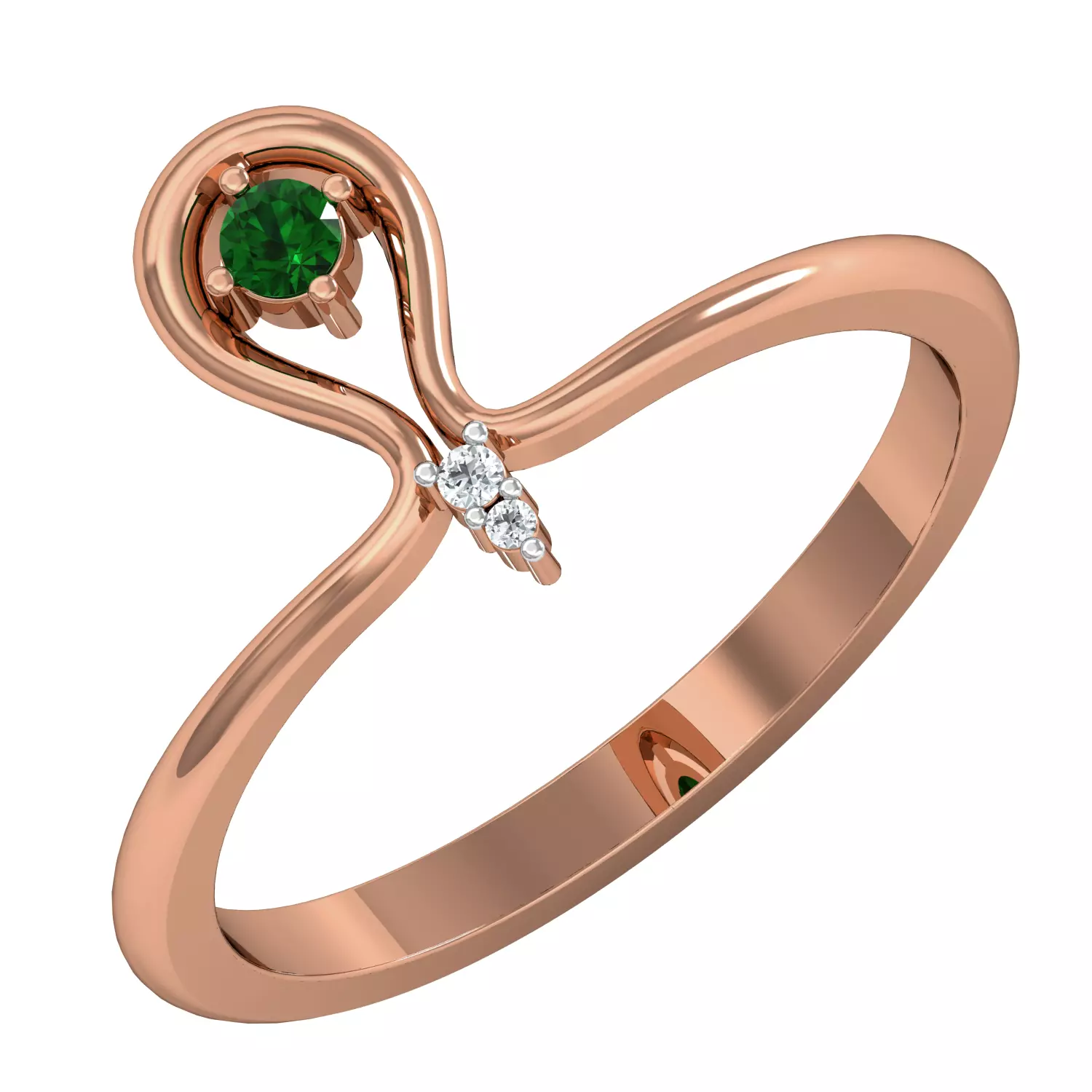 Women Ring Earrings Pendant set 3dm stl 3mf glb render details 3D print model_0