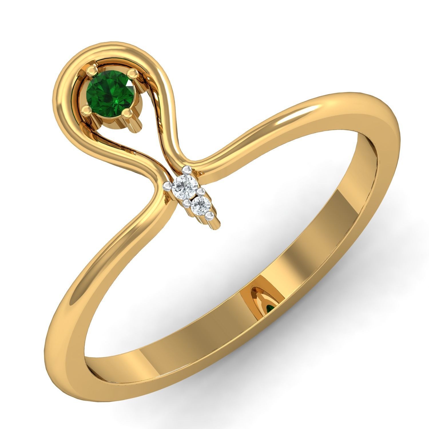 Women Ring Earrings Pendant set 3dm stl 3mf glb render details 3D print model_21