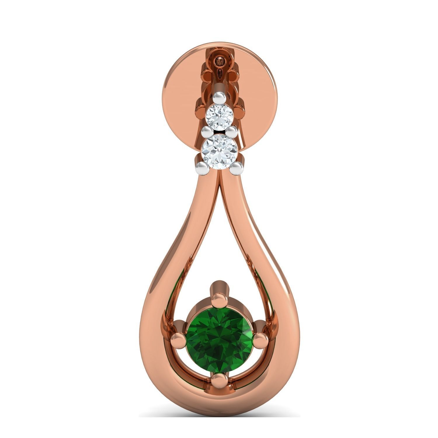 Women Ring Earrings Pendant set 3dm stl 3mf glb render details 3D print model_14