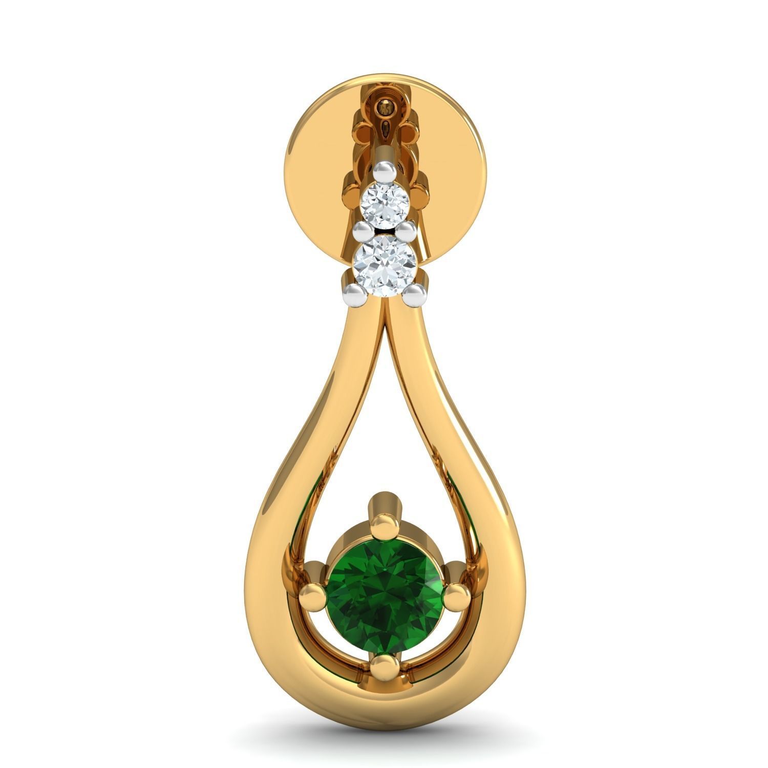 Women Ring Earrings Pendant set 3dm stl 3mf glb render details 3D print model_15