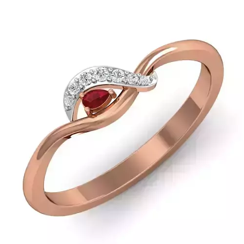 Women Ruby Ring Earrings Pendant set 3dm stl 3mf glb render