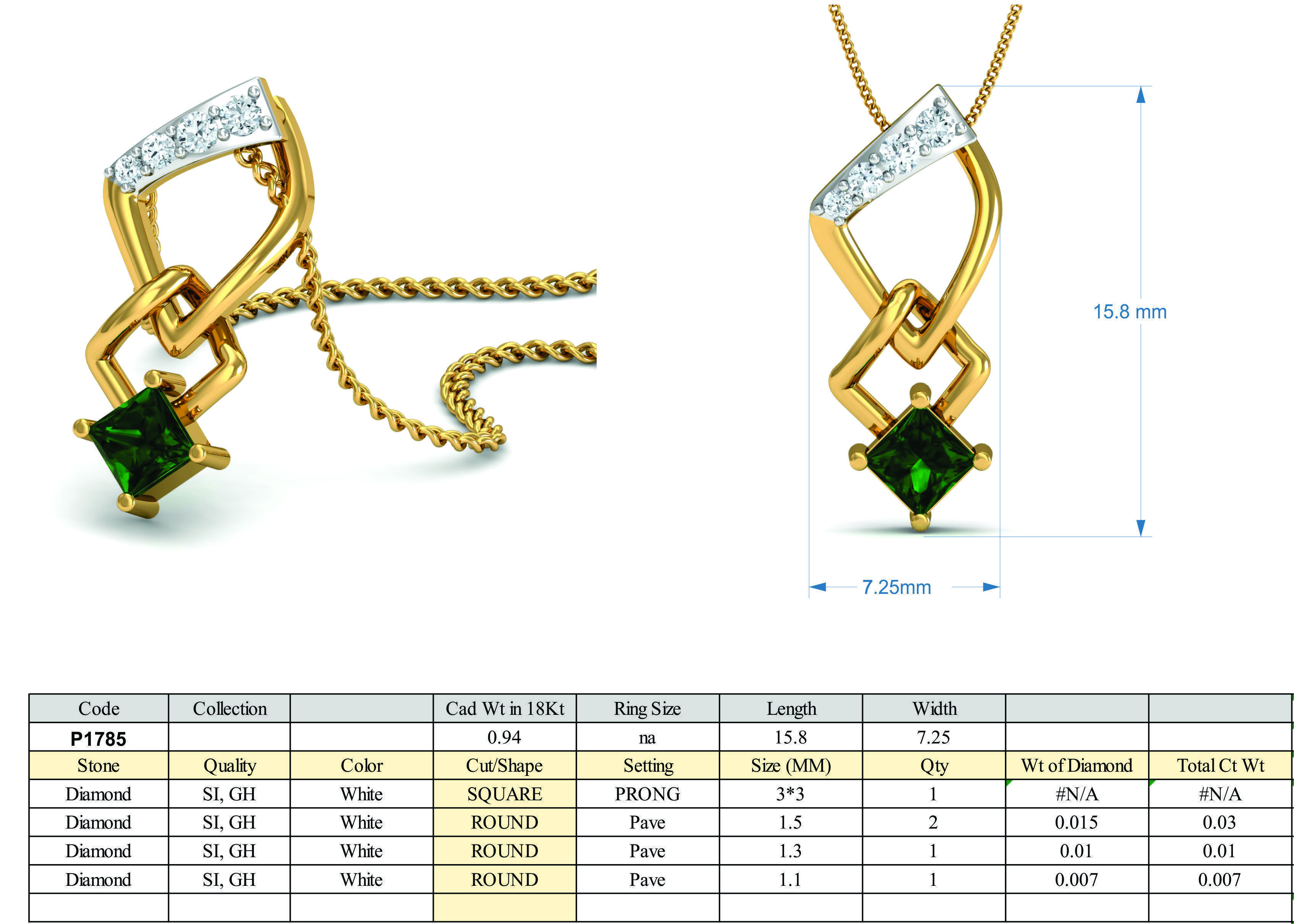 Women Ring Earrings Pendant set 3dm stl 3mf glb render details 3D print model_11
