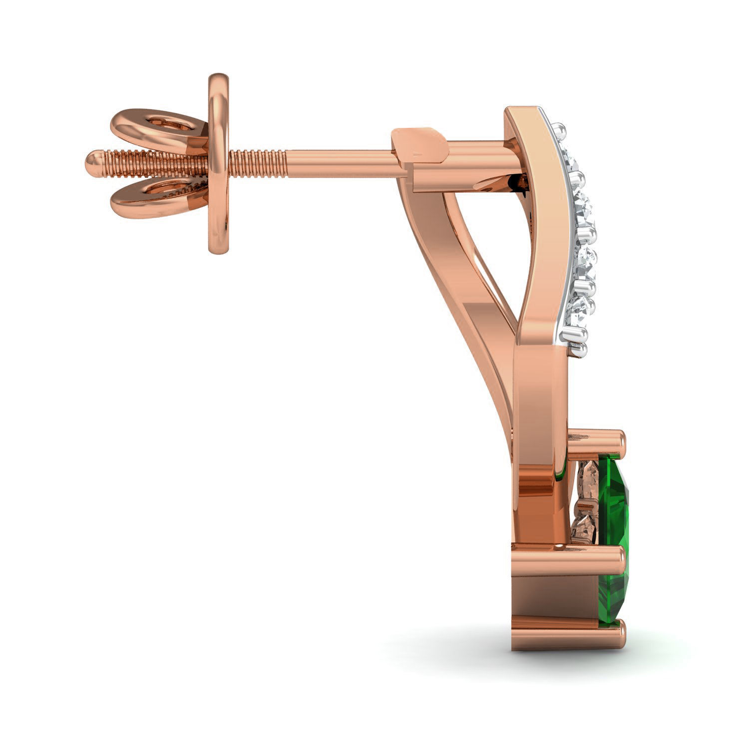 Women Ring Earrings Pendant set 3dm stl 3mf glb render details 3D print model_18