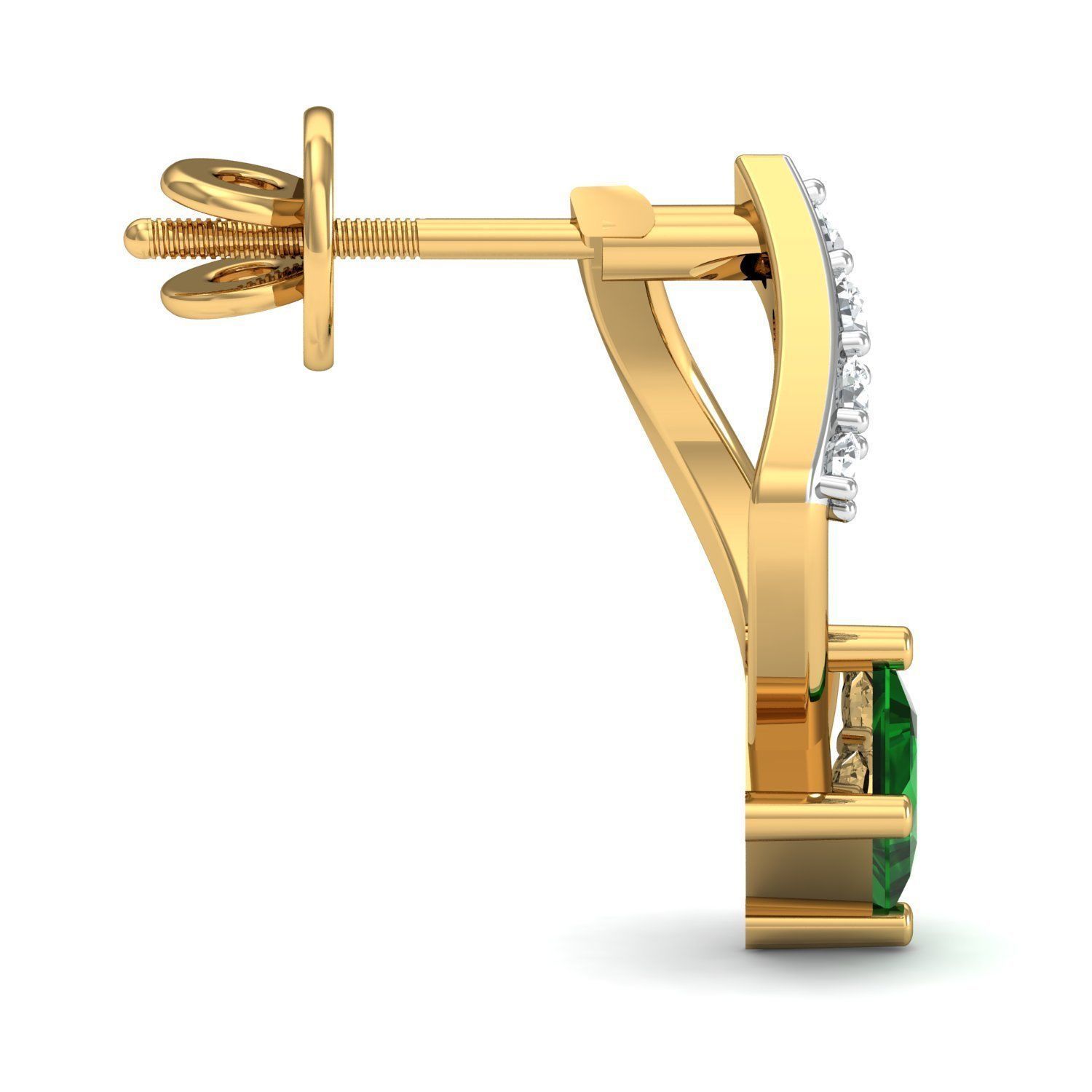 Women Ring Earrings Pendant set 3dm stl 3mf glb render details 3D print model_17