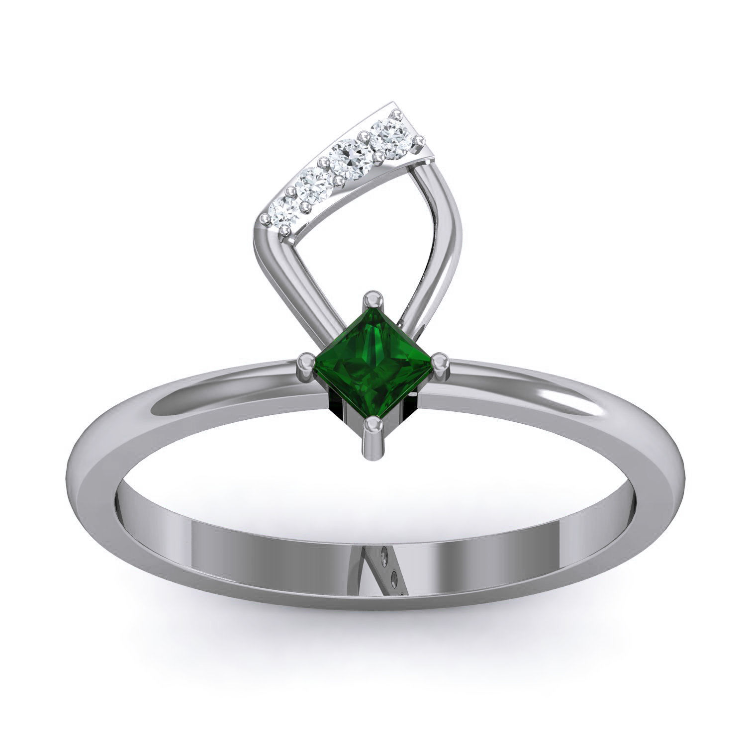 Women Ring Earrings Pendant set 3dm stl 3mf glb render details 3D print model_25