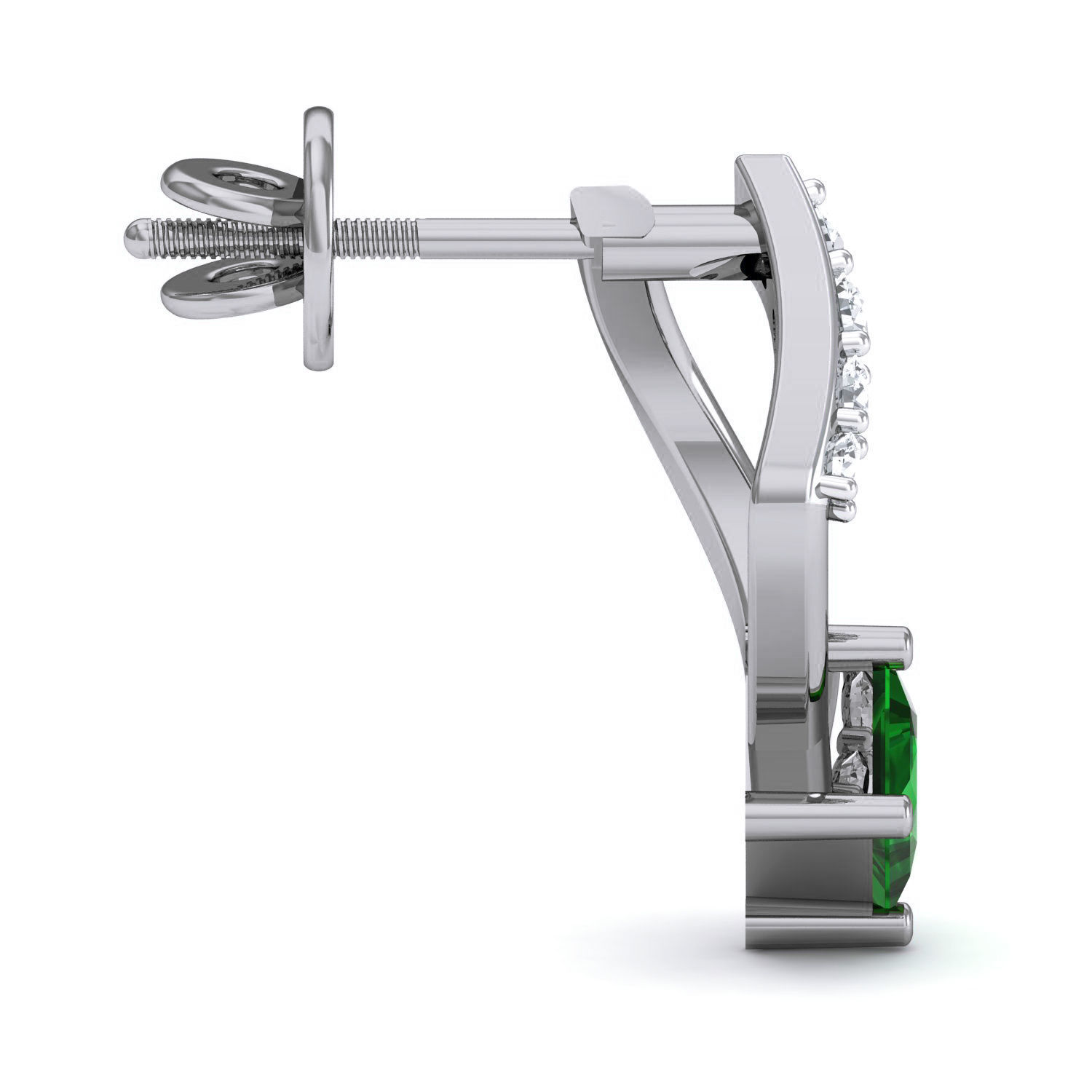 Women Ring Earrings Pendant set 3dm stl 3mf glb render details 3D print model_19