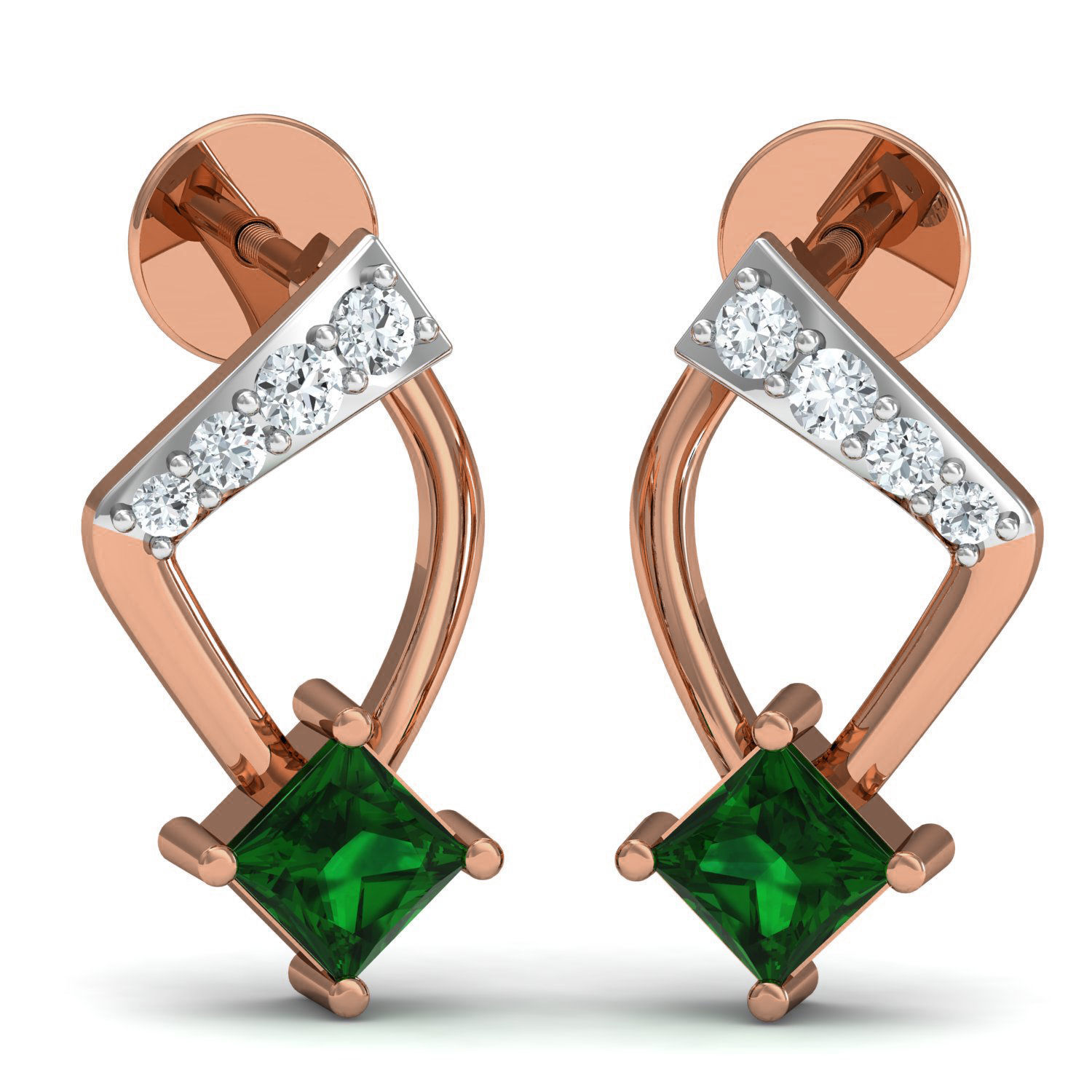 Women Ring Earrings Pendant set 3dm stl 3mf glb render details 3D print model_1