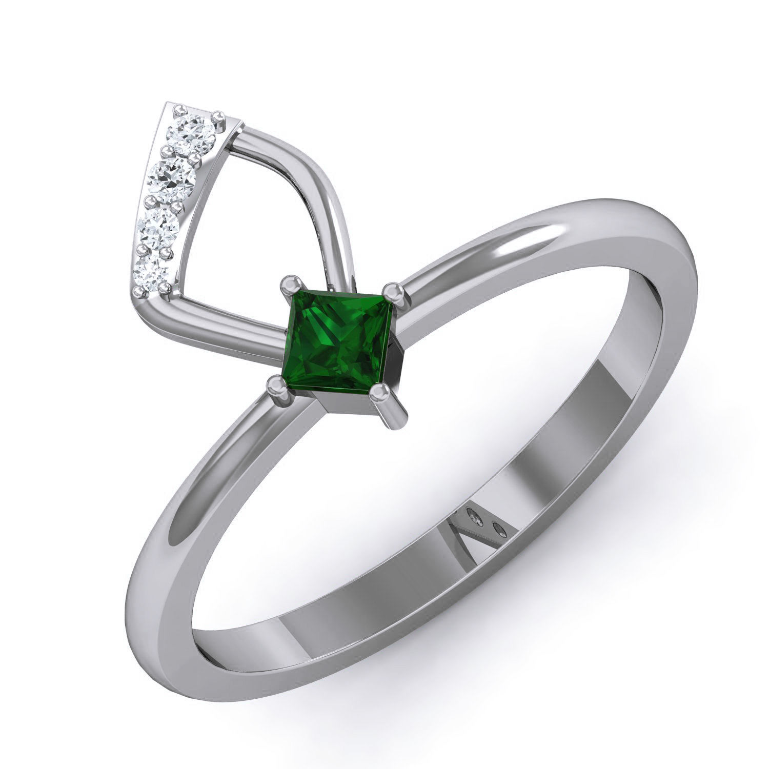 Women Ring Earrings Pendant set 3dm stl 3mf glb render details 3D print model_22