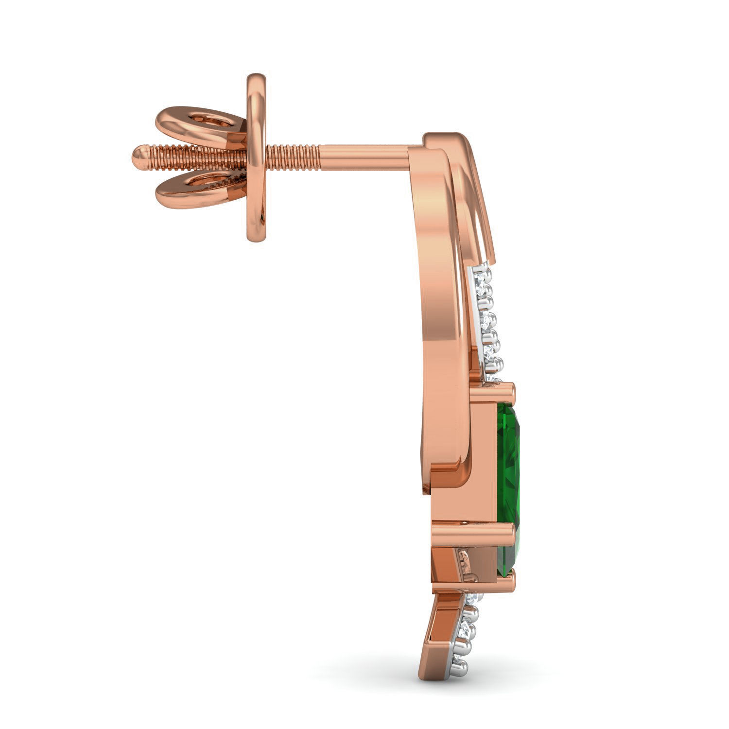 Women Ring Earrings Pendant set 3dm stl 3mf glb render details 3D print model_19