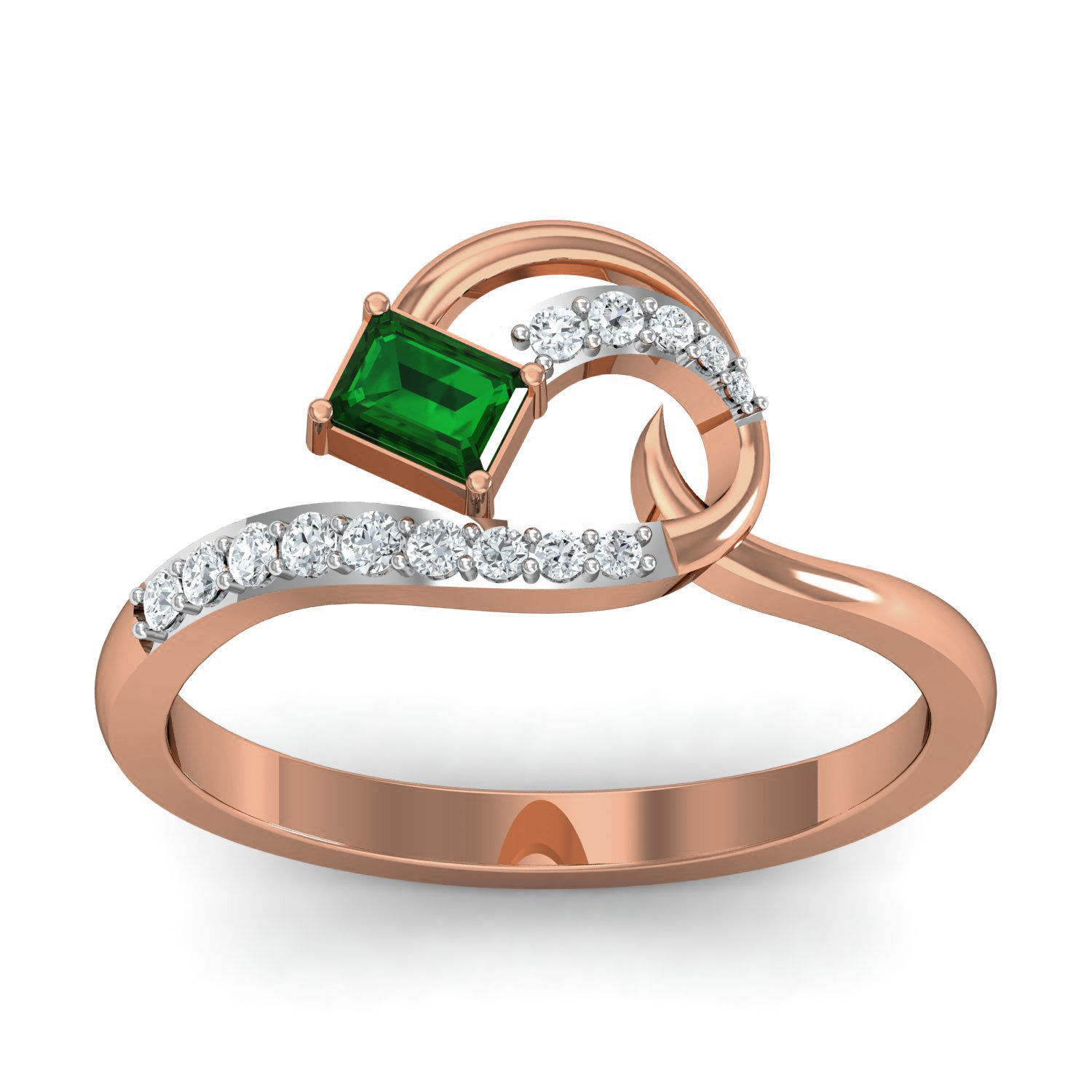 Women Ring Earrings Pendant set 3dm stl 3mf glb render details 3D print model_25