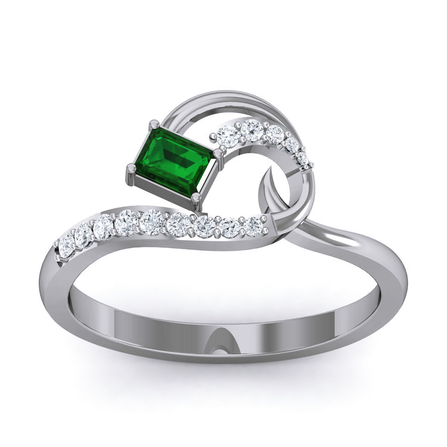 Women Ring Earrings Pendant set 3dm stl 3mf glb render details 3D print model_24