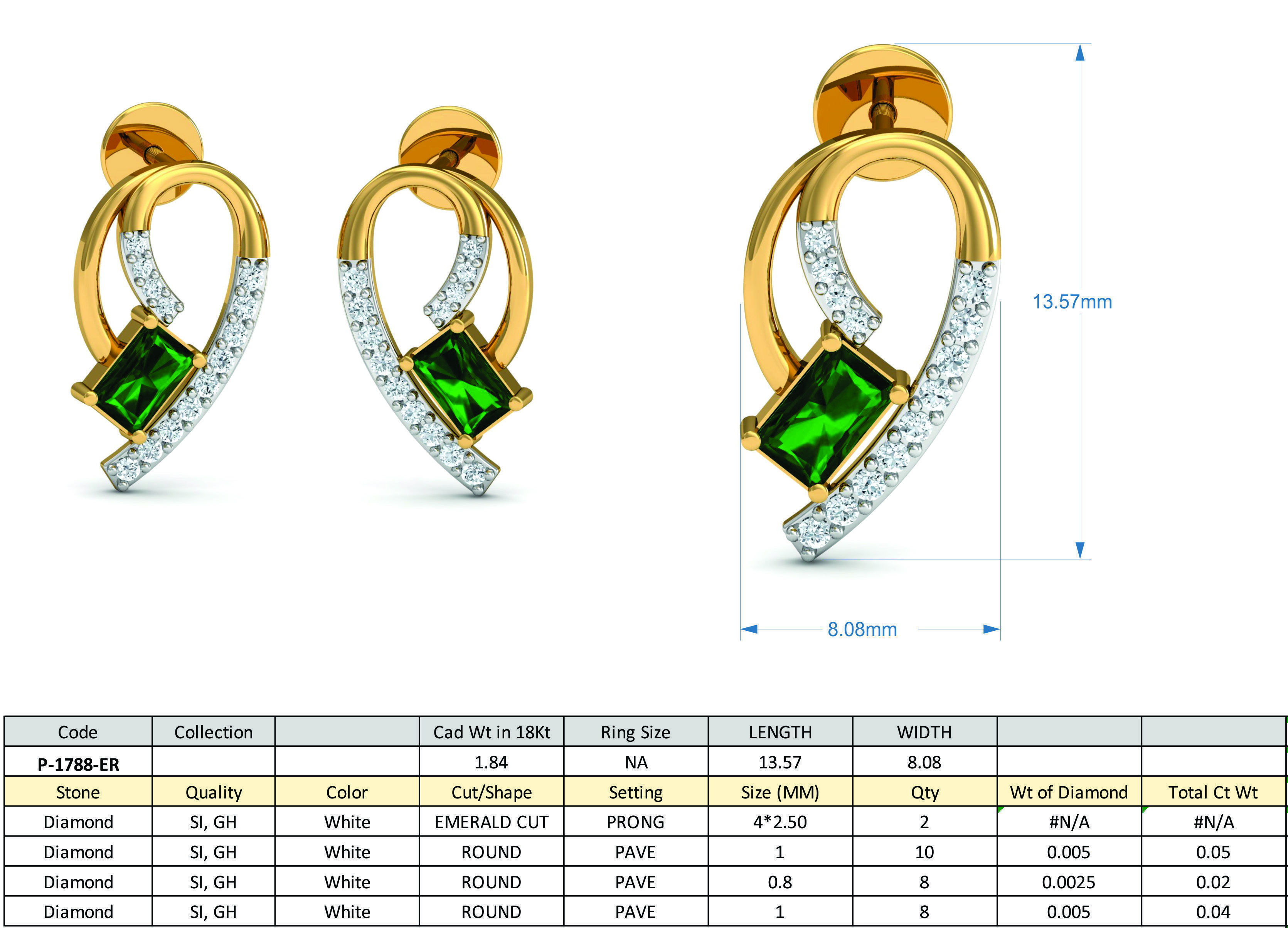 Women Ring Earrings Pendant set 3dm stl 3mf glb render details 3D print model_20