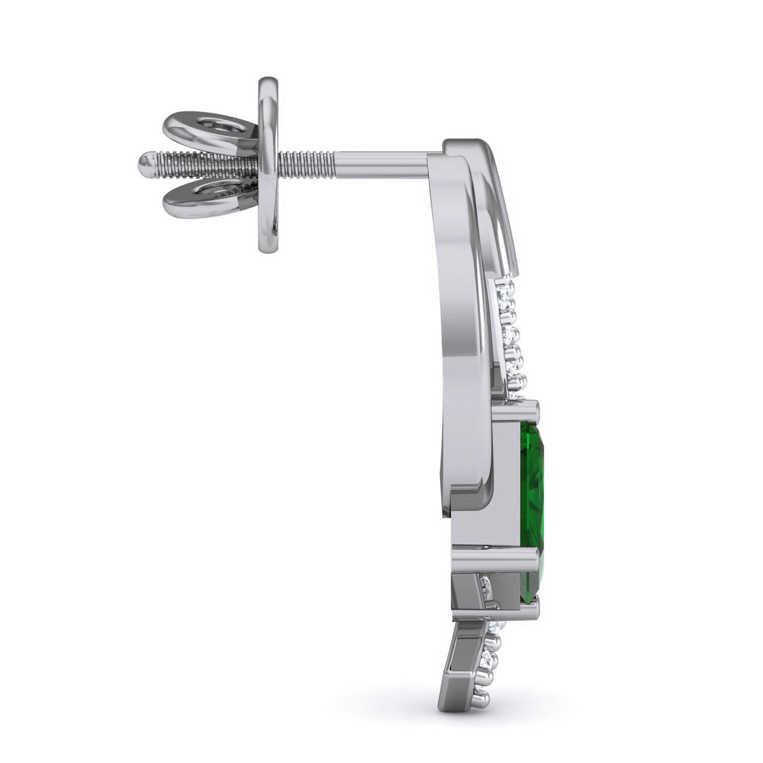 Women Ring Earrings Pendant set 3dm stl 3mf glb render details 3D print model_18