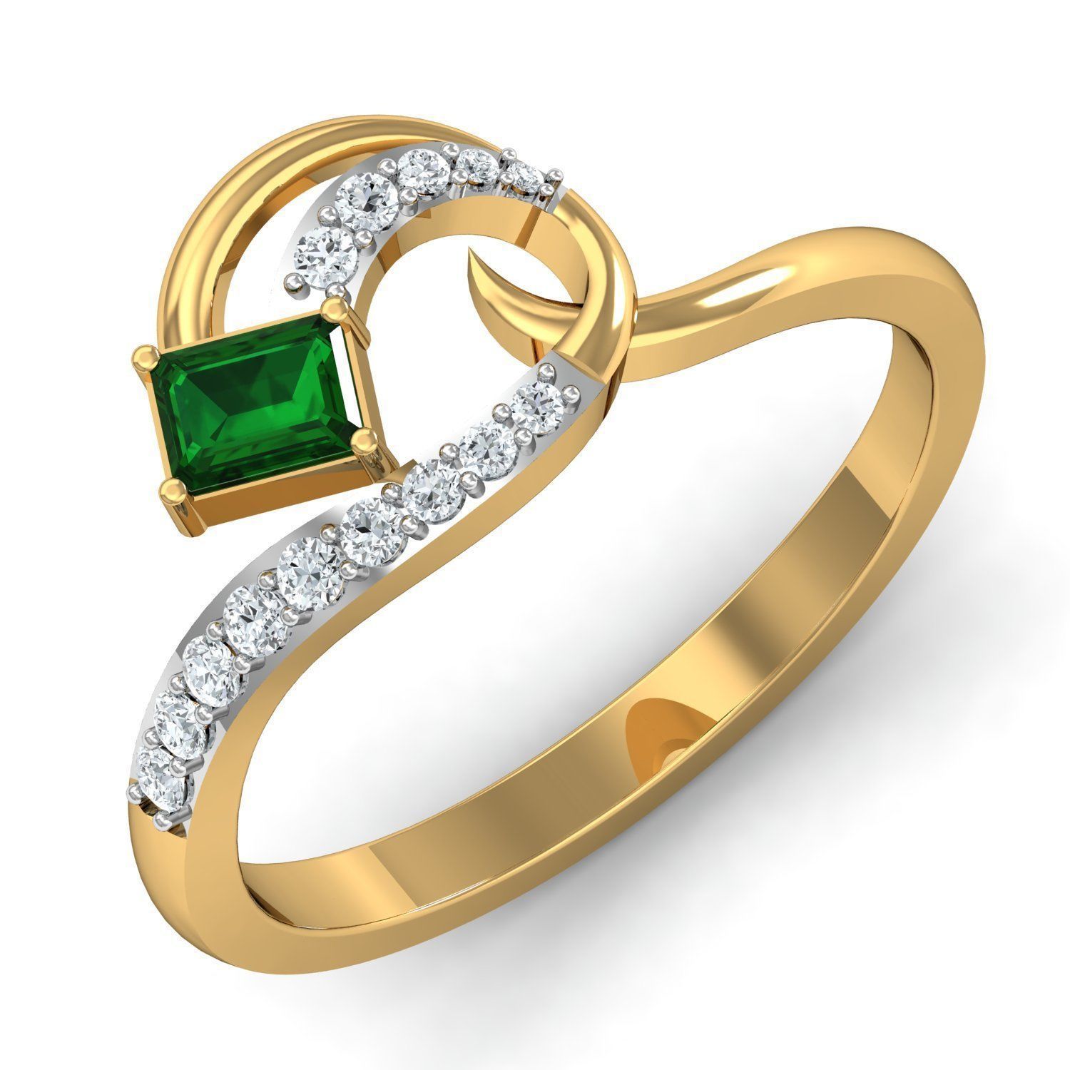 Women Ring Earrings Pendant set 3dm stl 3mf glb render details 3D print model_21