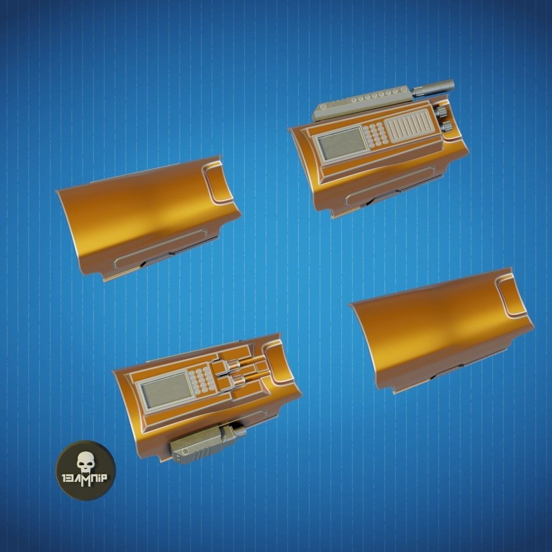 Custom Mandalorian inspired gauntlet 3D print model_3