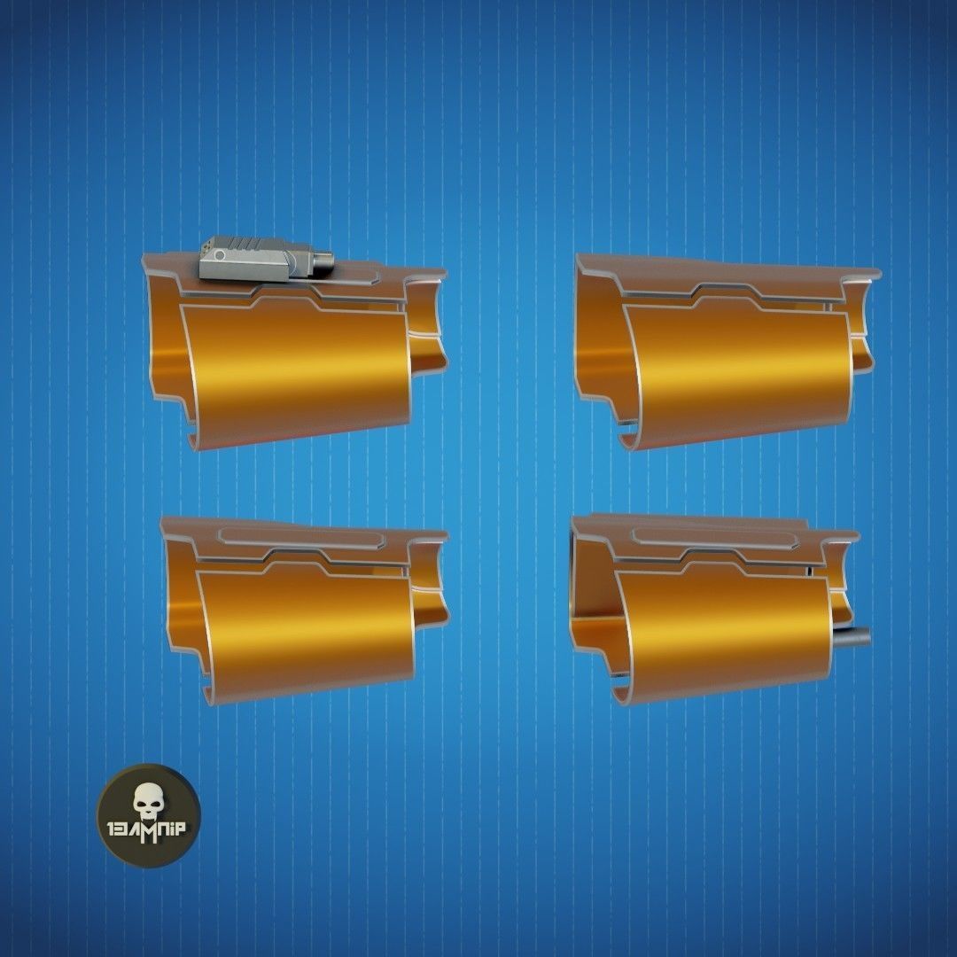 Custom Mandalorian inspired gauntlet 3D print model_15