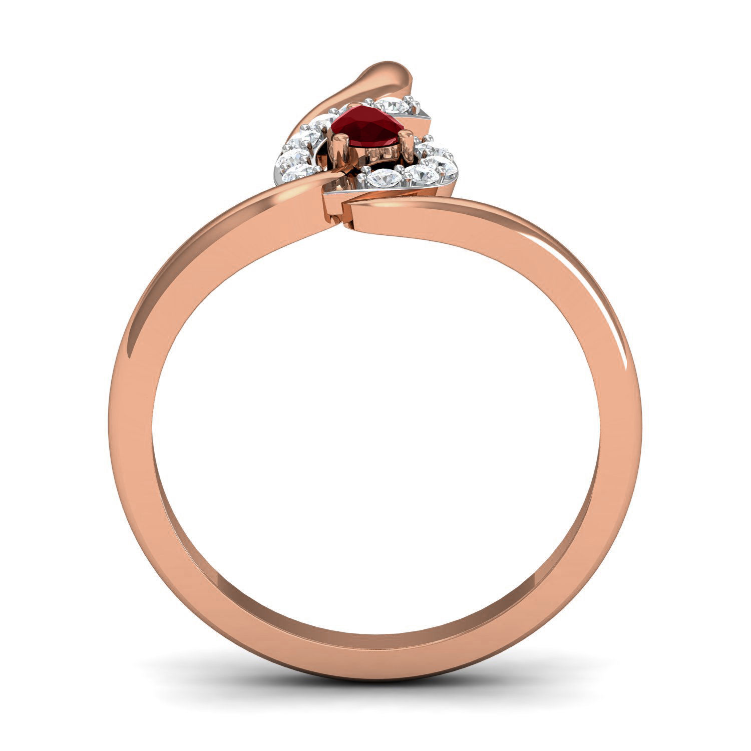 Women Ruby Ring Earrings Pendant set 3dm stl 3mf glb render 3D print model_27