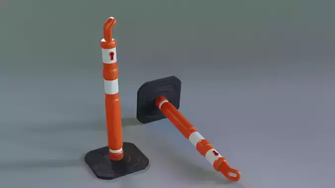 Cone Balizador Low-poly 3D model