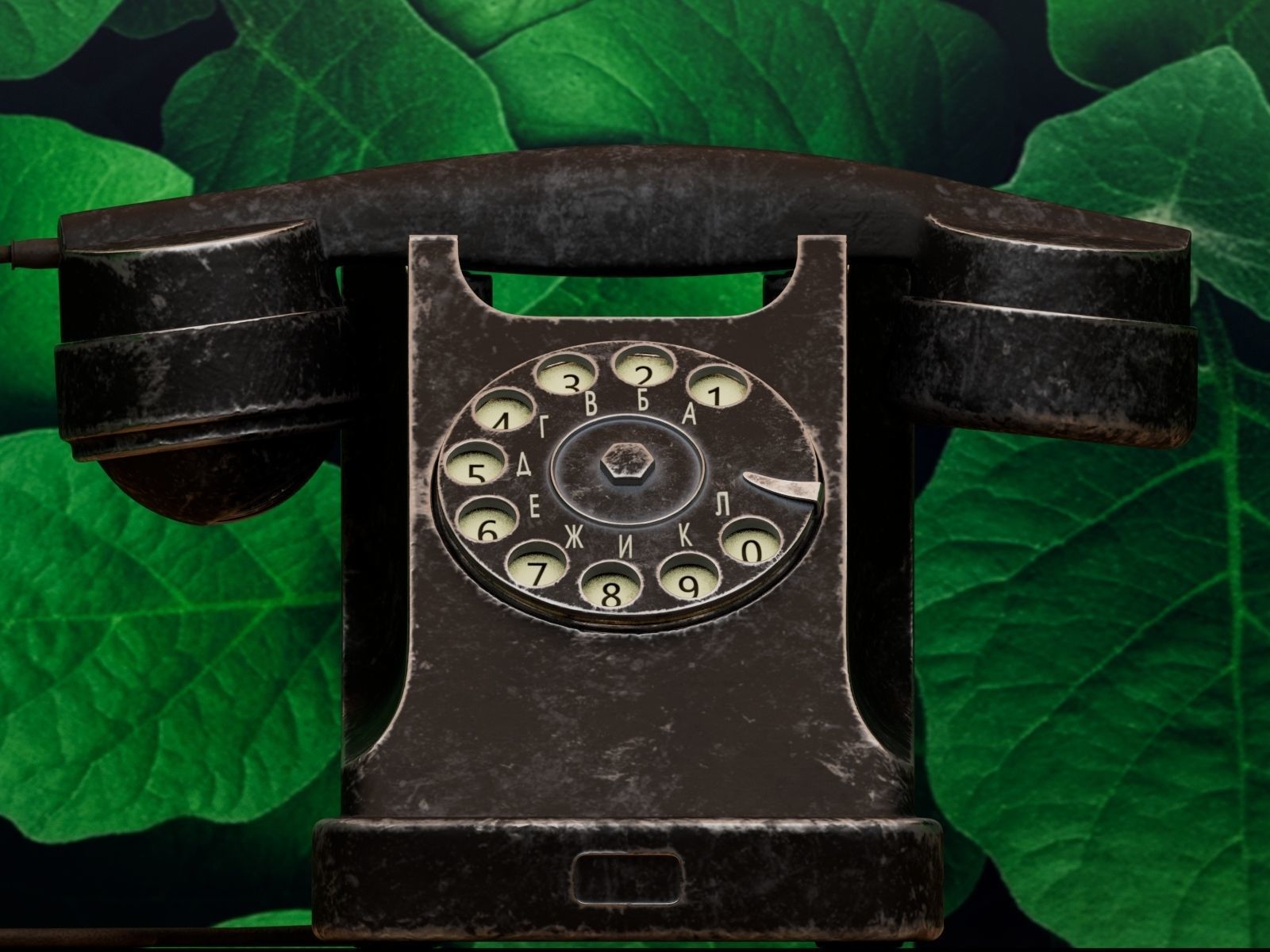 Soviet phone BAGTA-50 Free 3D model_3