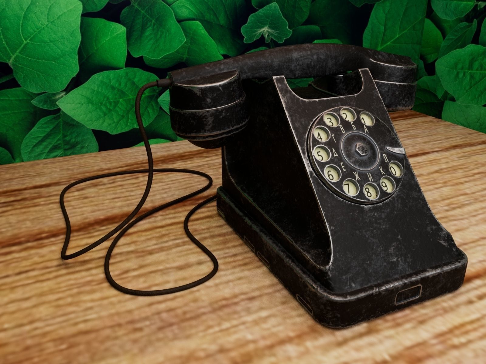 Soviet phone BAGTA-50 Free 3D model_7