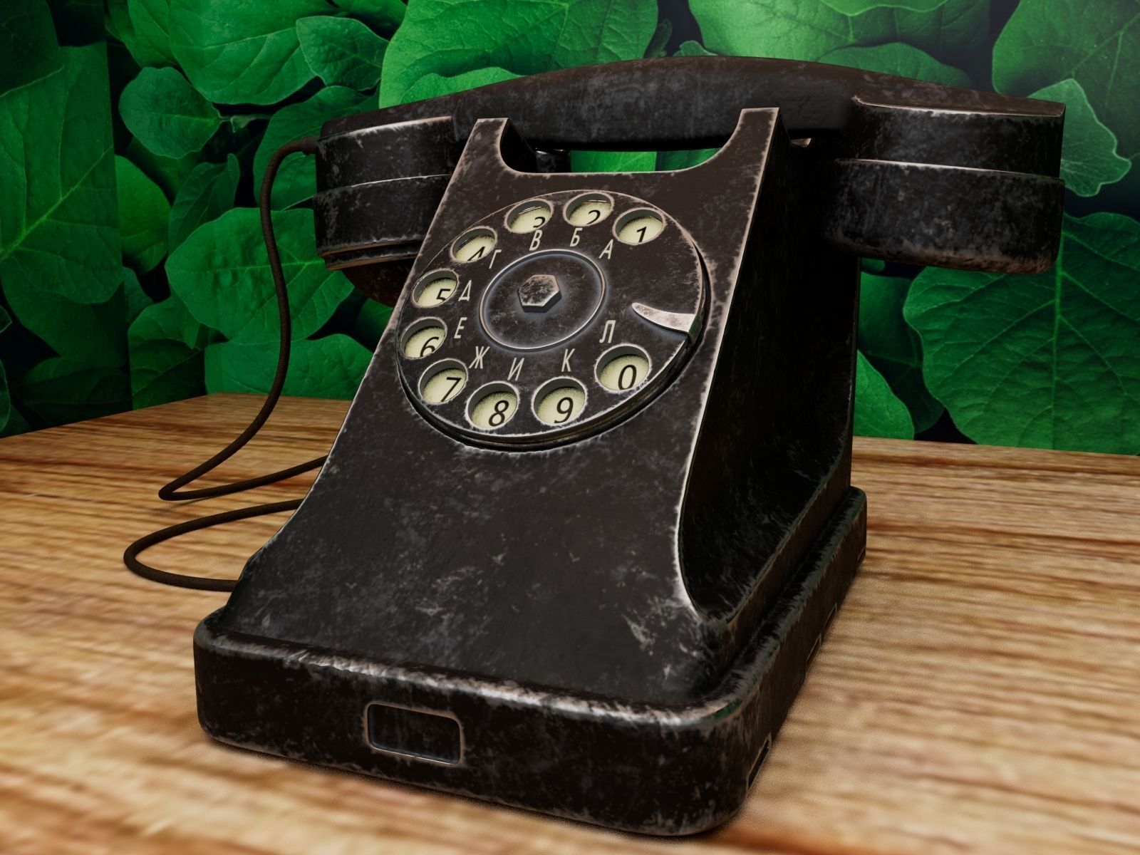 Soviet phone BAGTA-50 Free 3D model_2