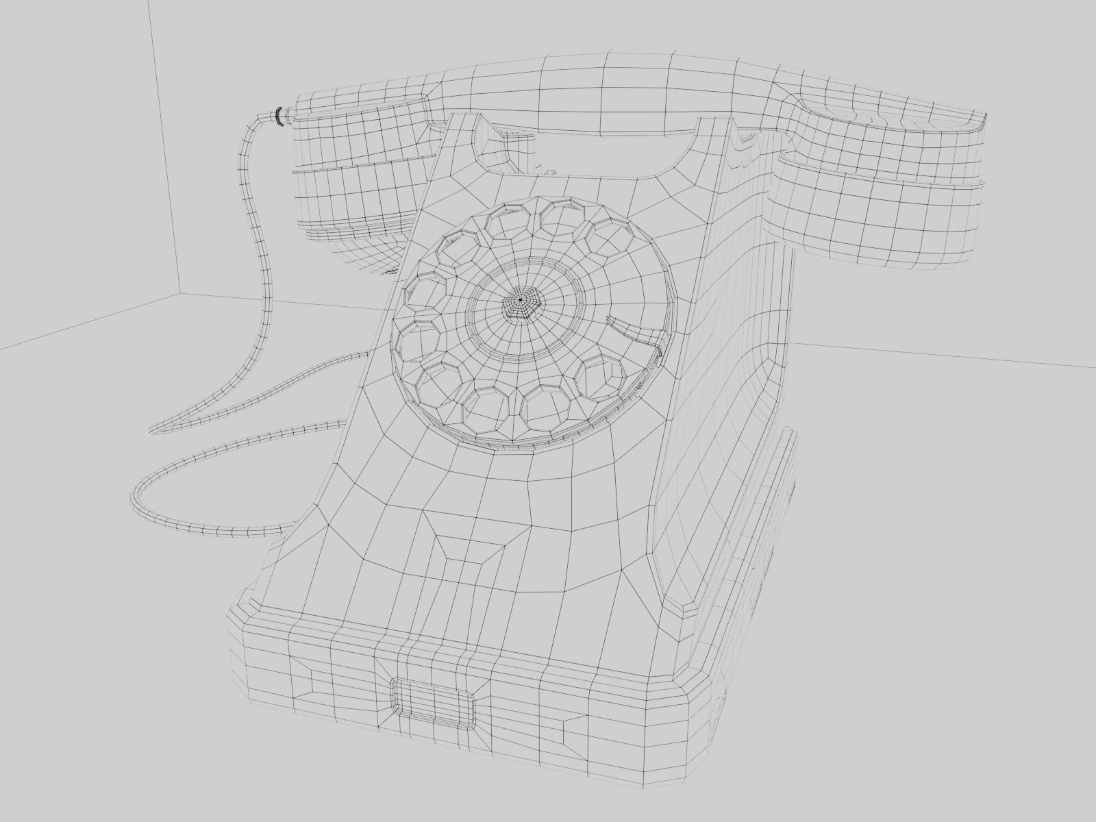 Soviet phone BAGTA-50 Free 3D model_9