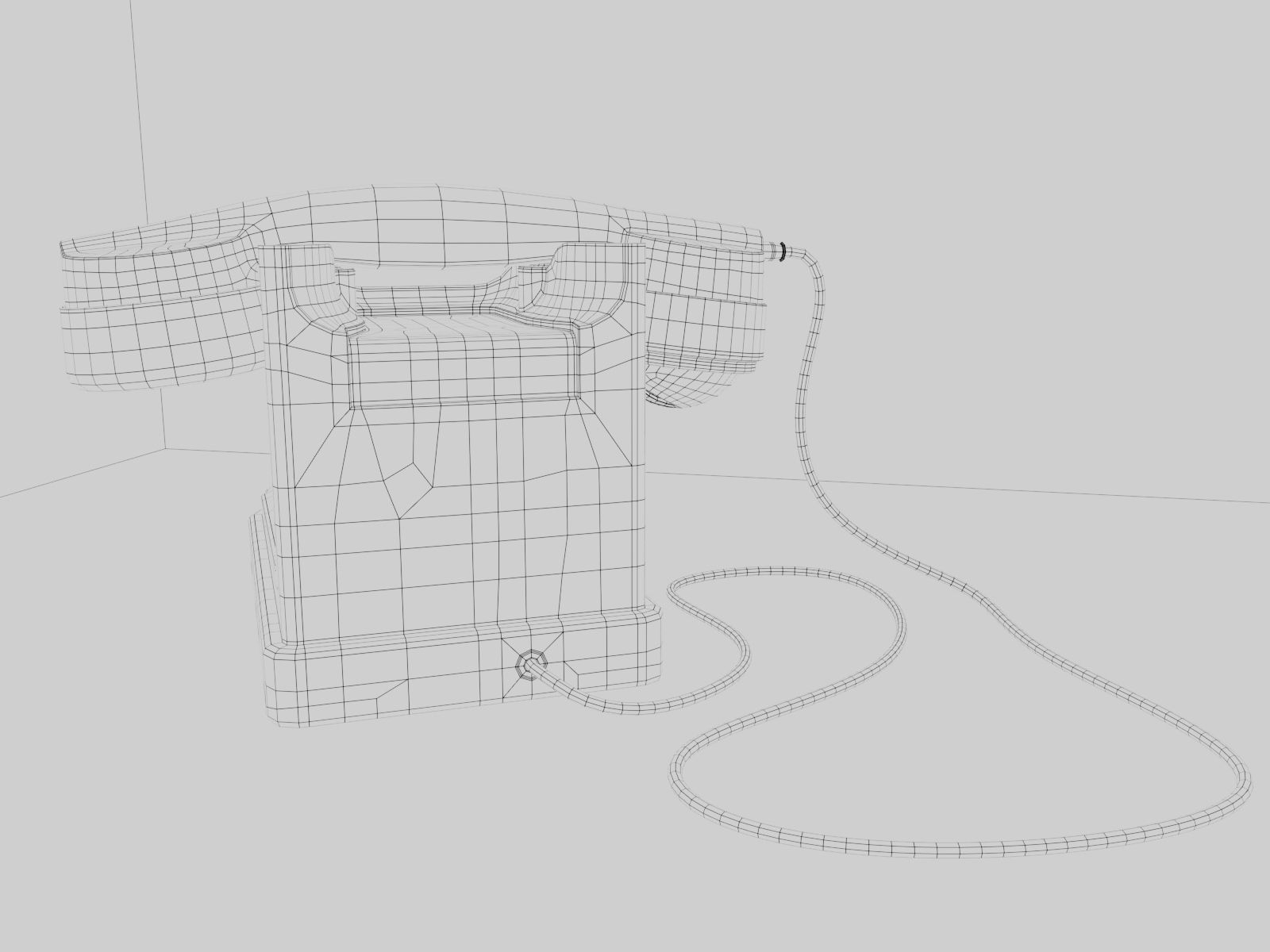 Soviet phone BAGTA-50 Free 3D model_10