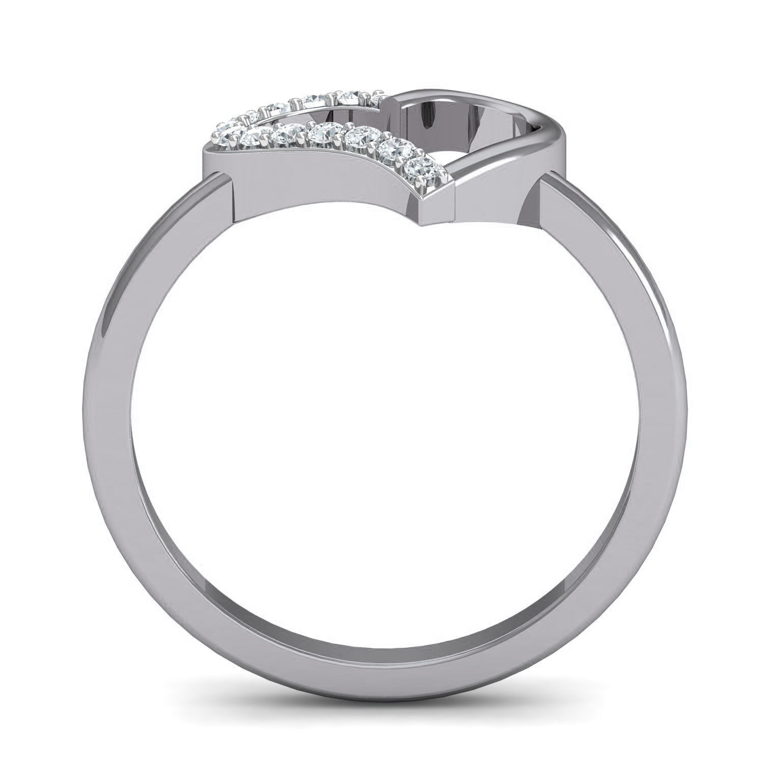 Heart Women Ring Earrings Pendant set 3dm stl 3mf glb render 3D print model_27