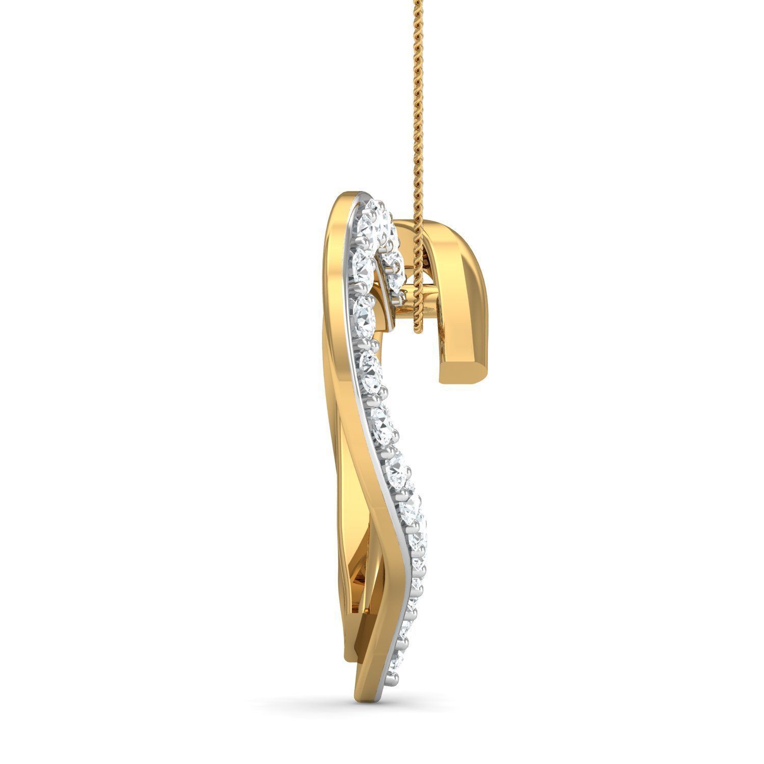 Heart Women Ring Earrings Pendant set 3dm stl 3mf glb render 3D print model_5