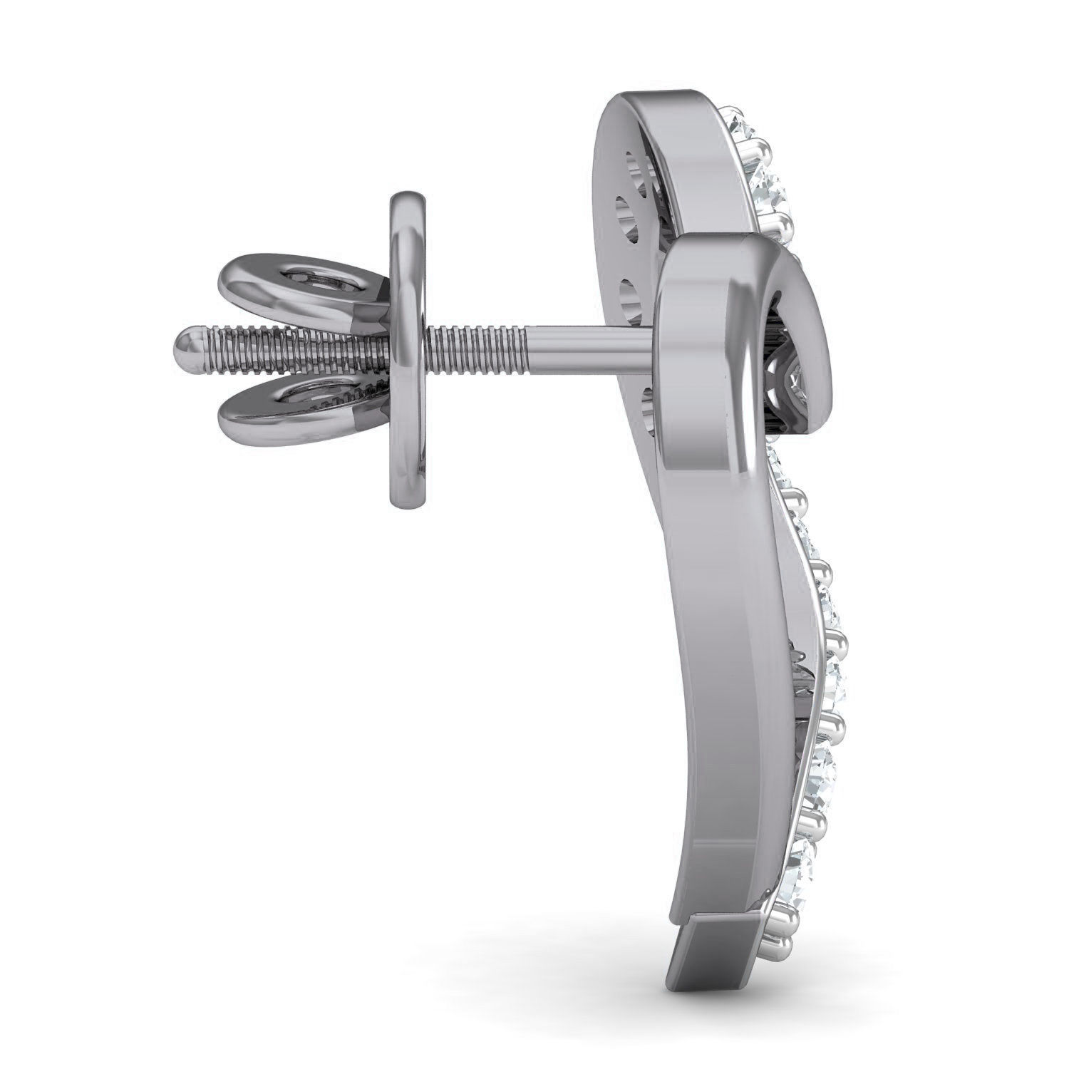 Heart Women Ring Earrings Pendant set 3dm stl 3mf glb render 3D print model_19