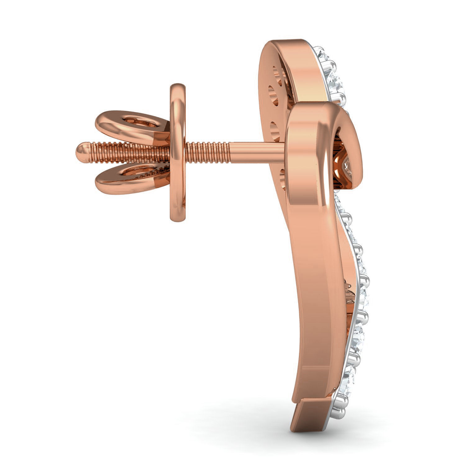 Heart Women Ring Earrings Pendant set 3dm stl 3mf glb render 3D print model_18