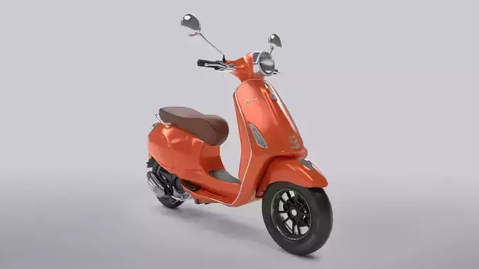 Vespa Low-poly 3D model