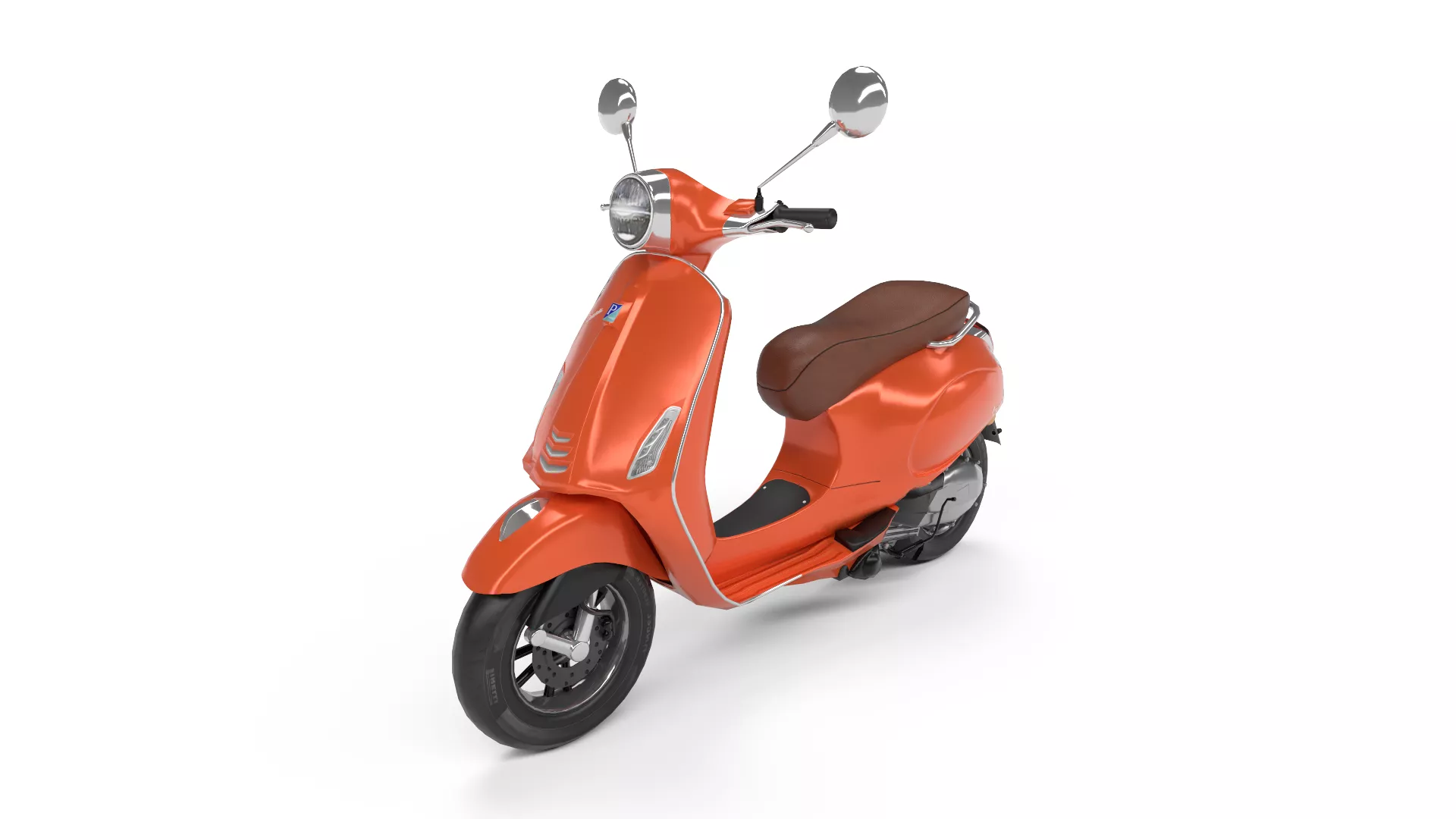 Vespa - Arancio Impulsivo Low-poly 3D model