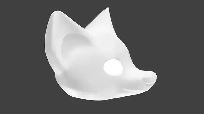 Brenard The Fox Printable 3D Canid Furry Head Printable Model