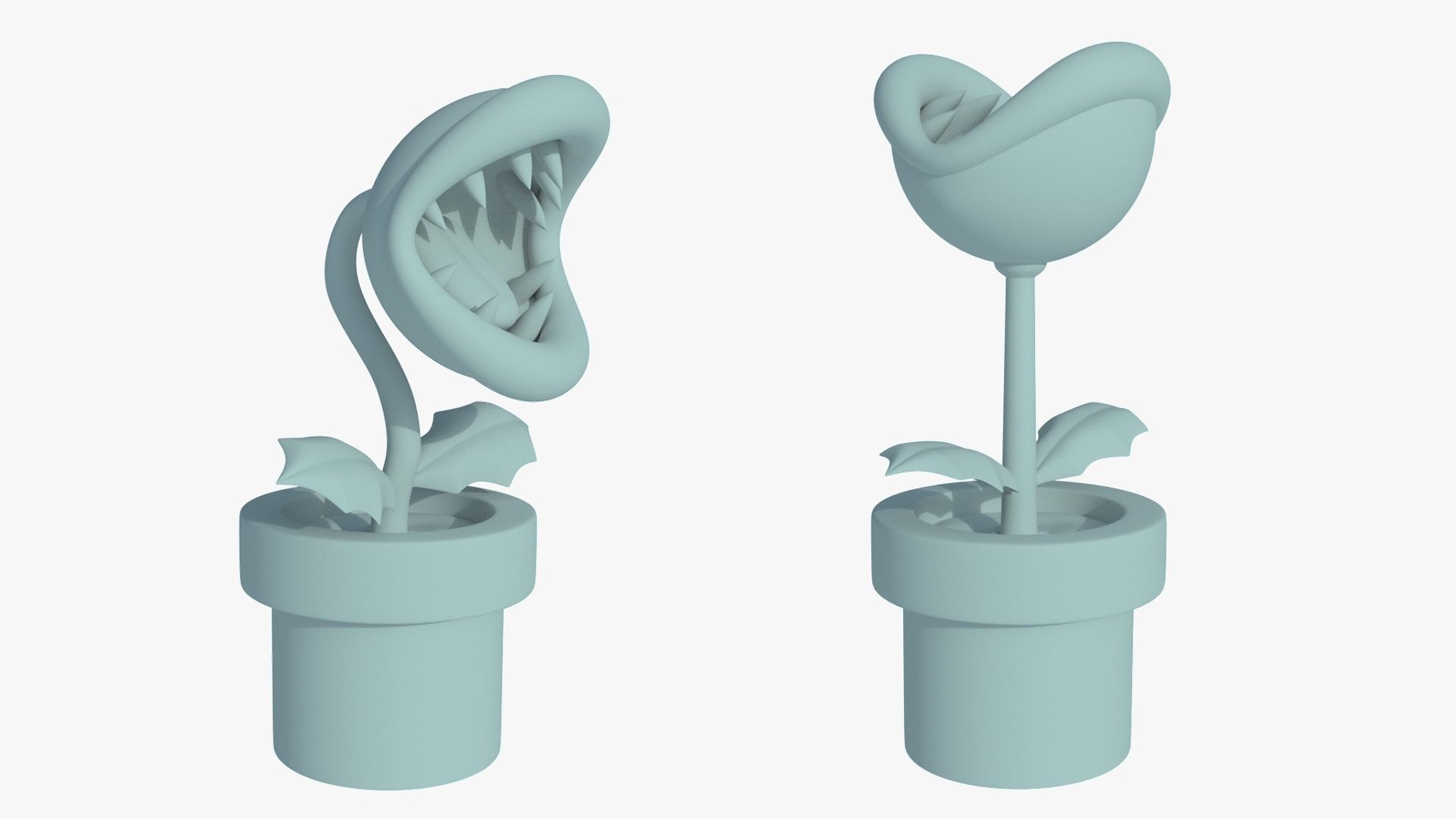 Piranha Plant - Mario 3D model_1