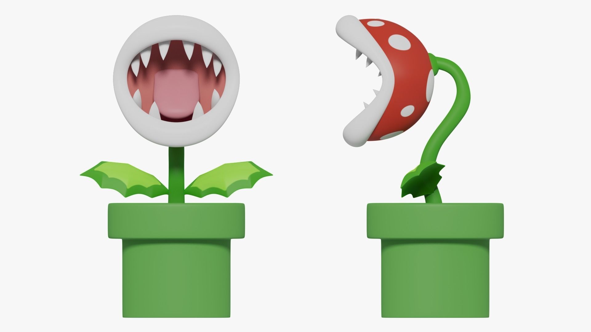Piranha Plant - Mario 3D model_4