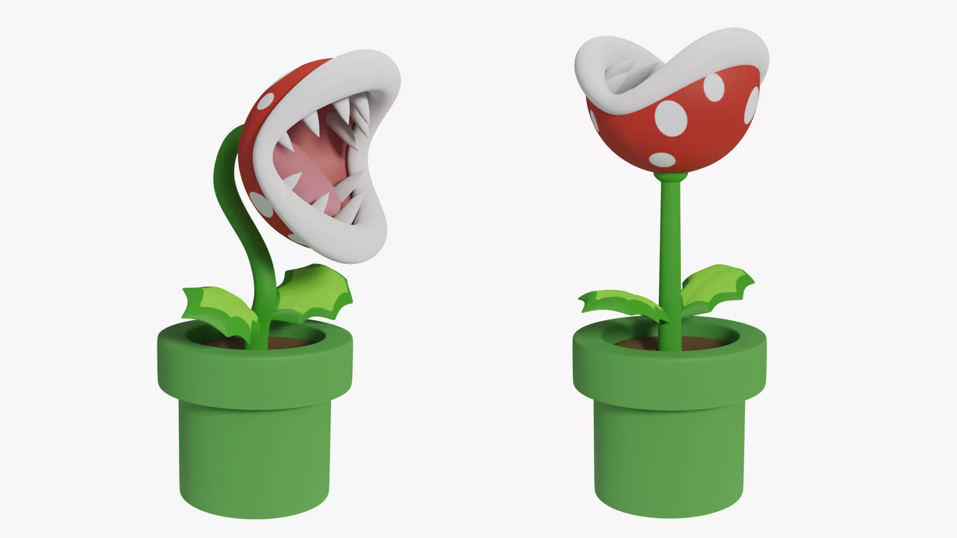Piranha Plant - Mario 3D model_0