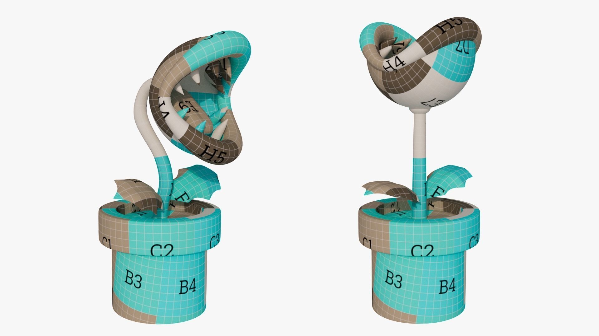 Piranha Plant - Mario 3D model_3