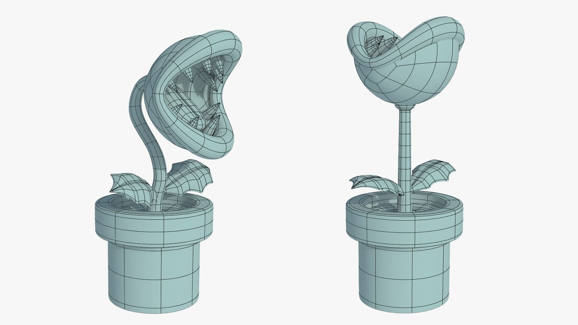 Piranha Plant - Mario 3D model_2