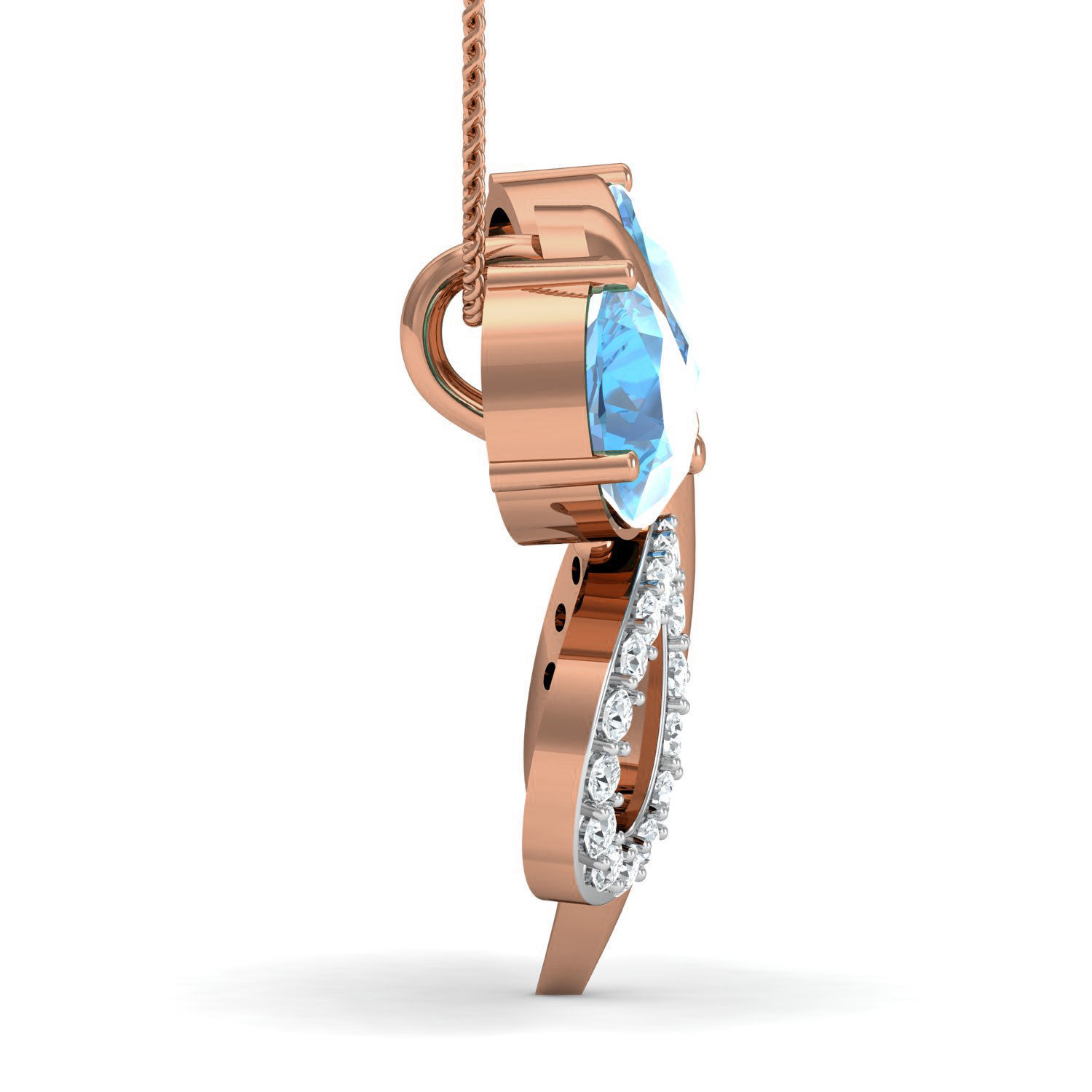 Women Butterfly Ring Earrings Pendant set 3dm stl 3mf glb render 3D print model_7