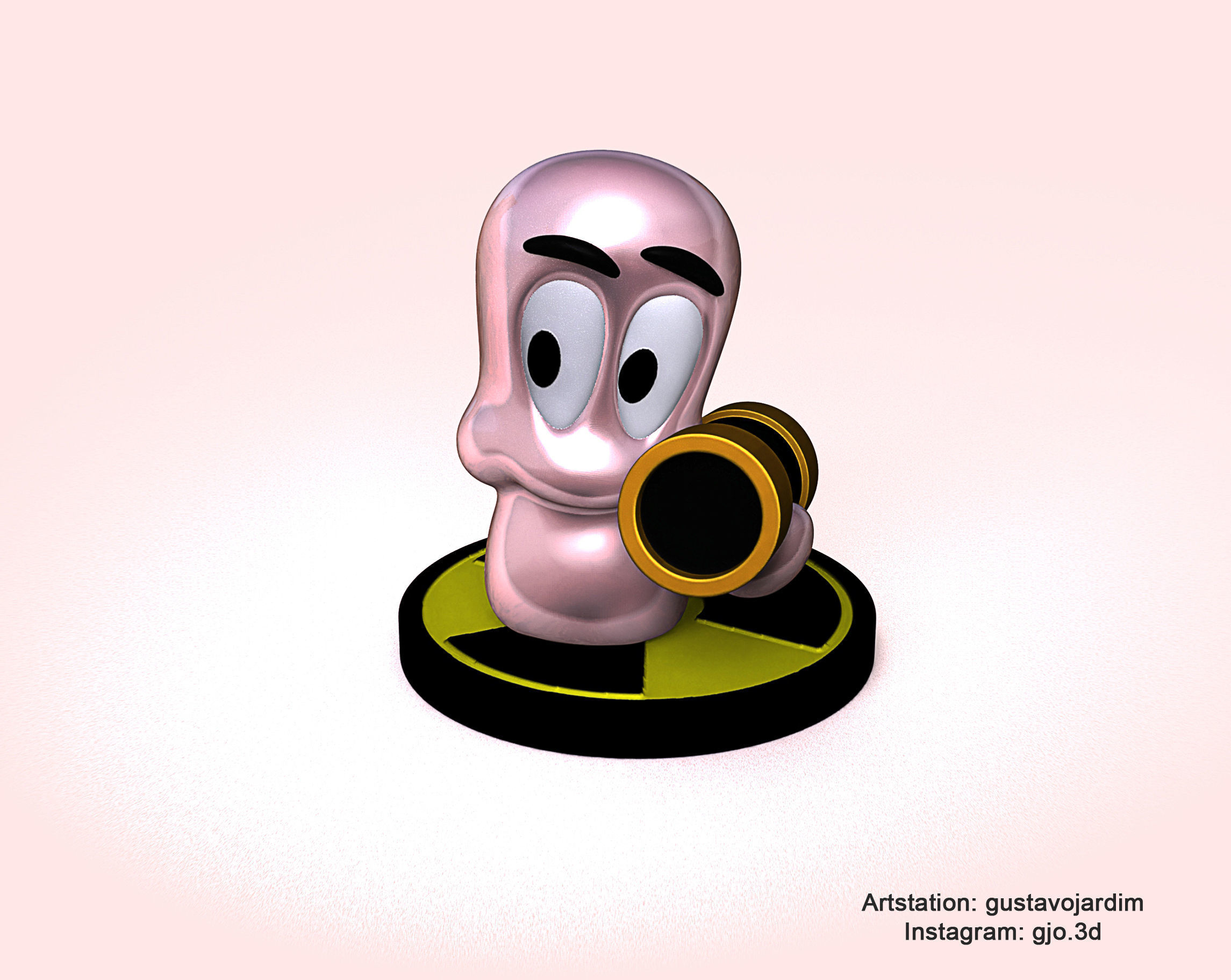 Worms armageddon STL 3D print model_1