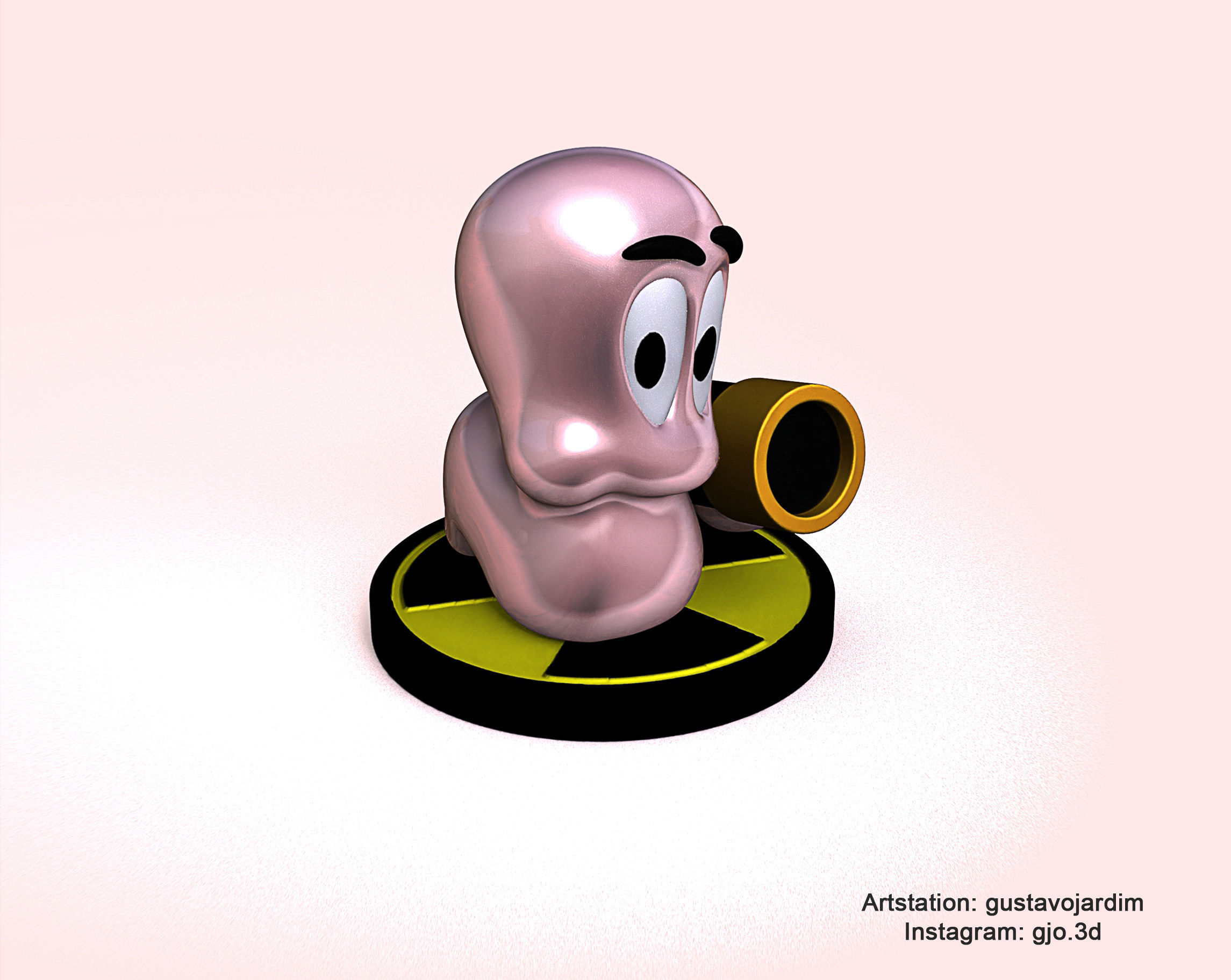 Worms armageddon STL 3D print model_2