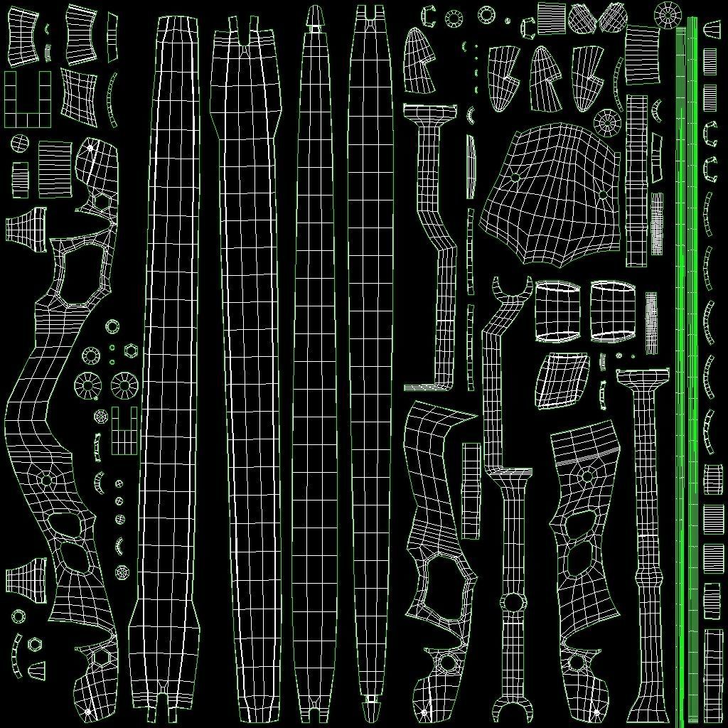 Recurve Bow Low-poly 3D model_22
