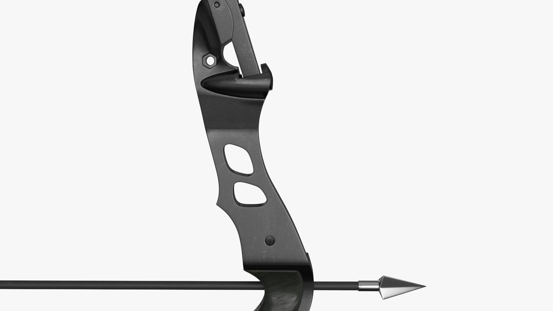 Recurve Bow Low-poly 3D model_16