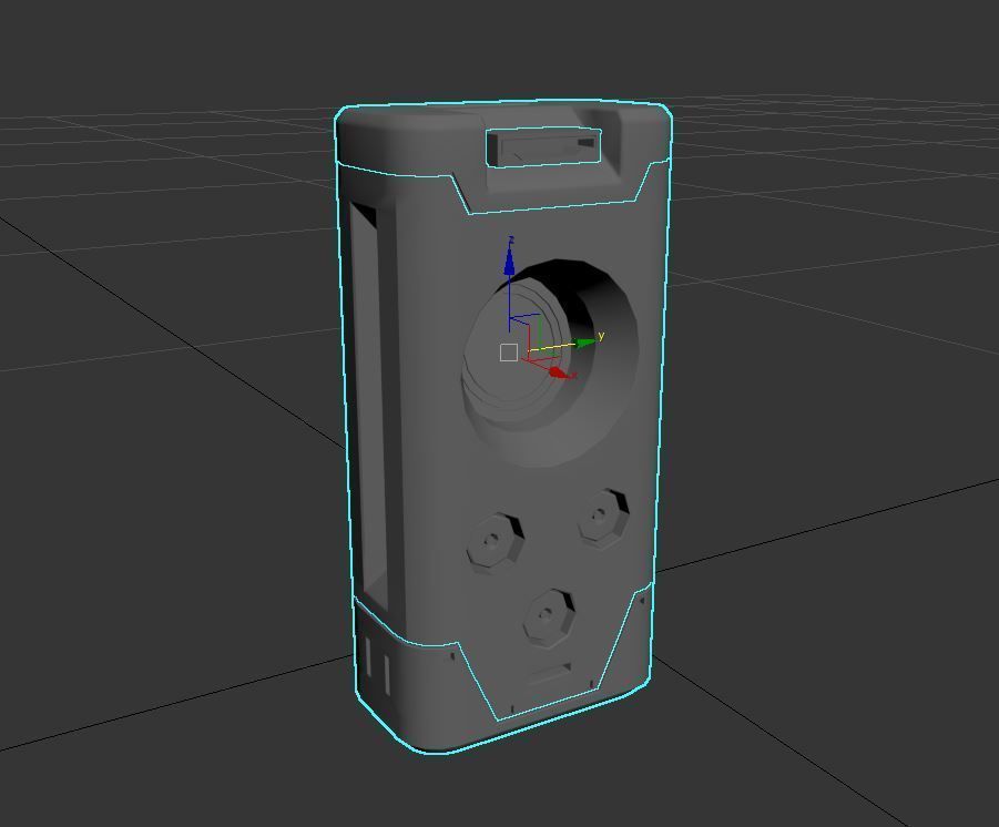 Speaker Low-poly 3D model_2