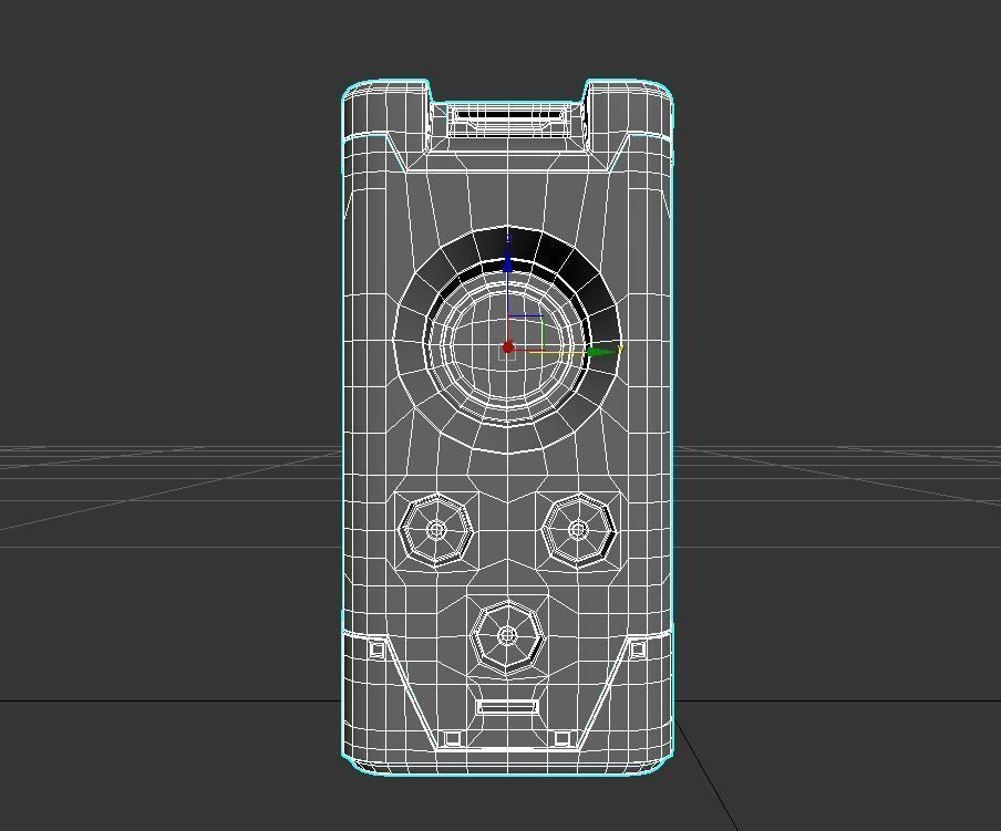 Speaker Low-poly 3D model_3