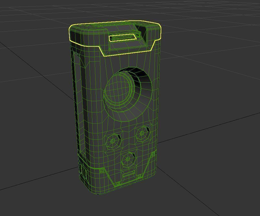 Speaker Low-poly 3D model_1